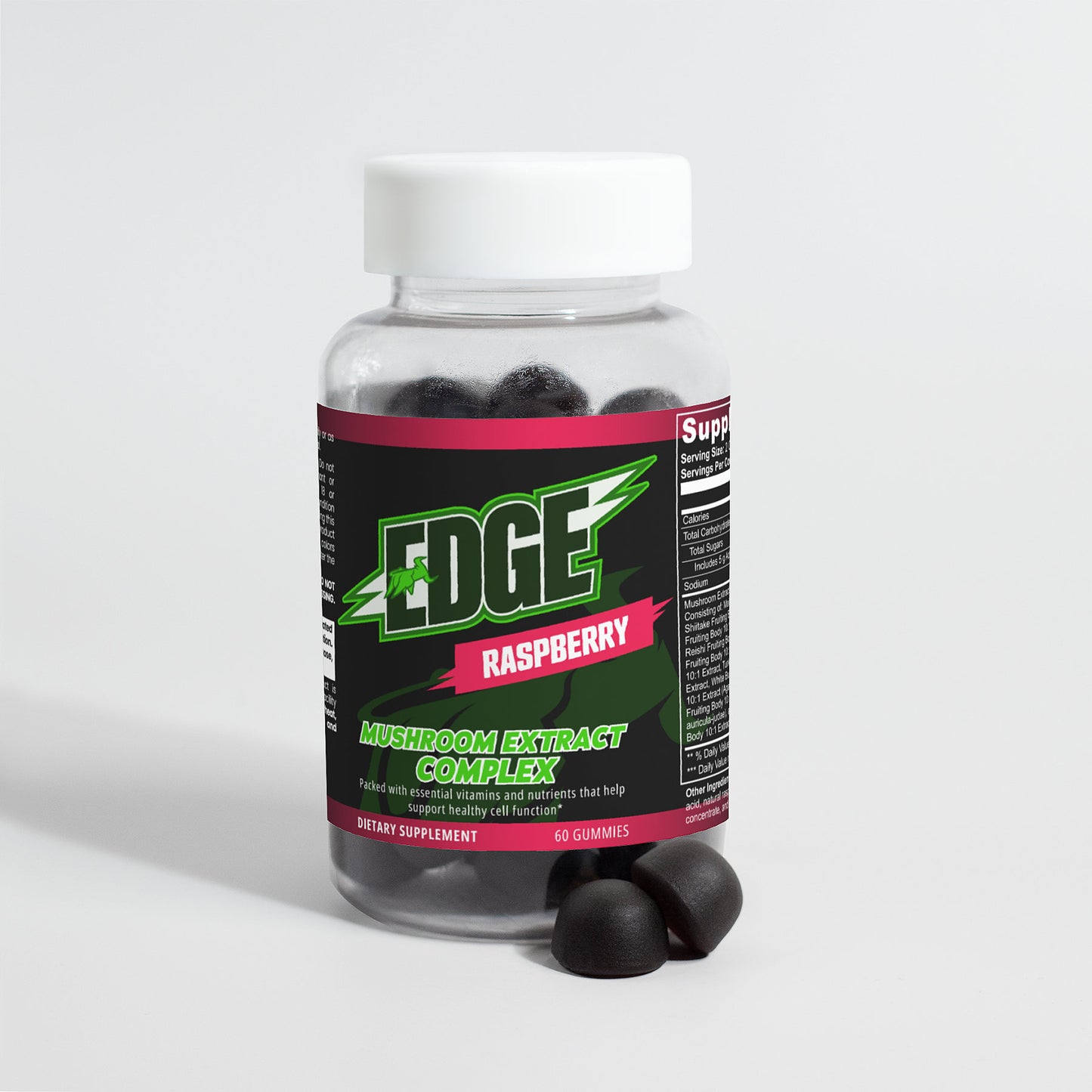 MUSHROOM EXTRACT GUMMIES (RASPBERRY FLAVOR)