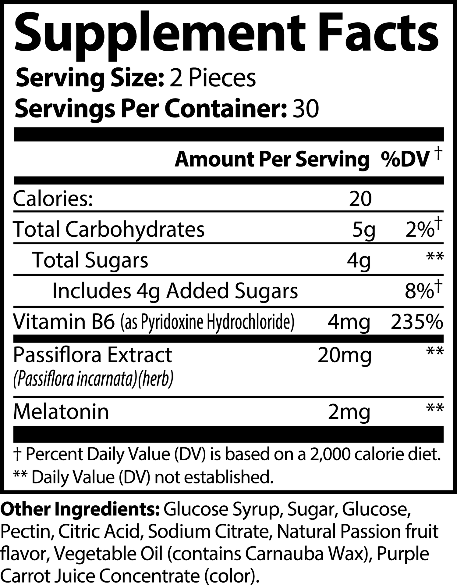 SLEEP WELL GUMMIES (PASSIONFRUIT FLAVOR)