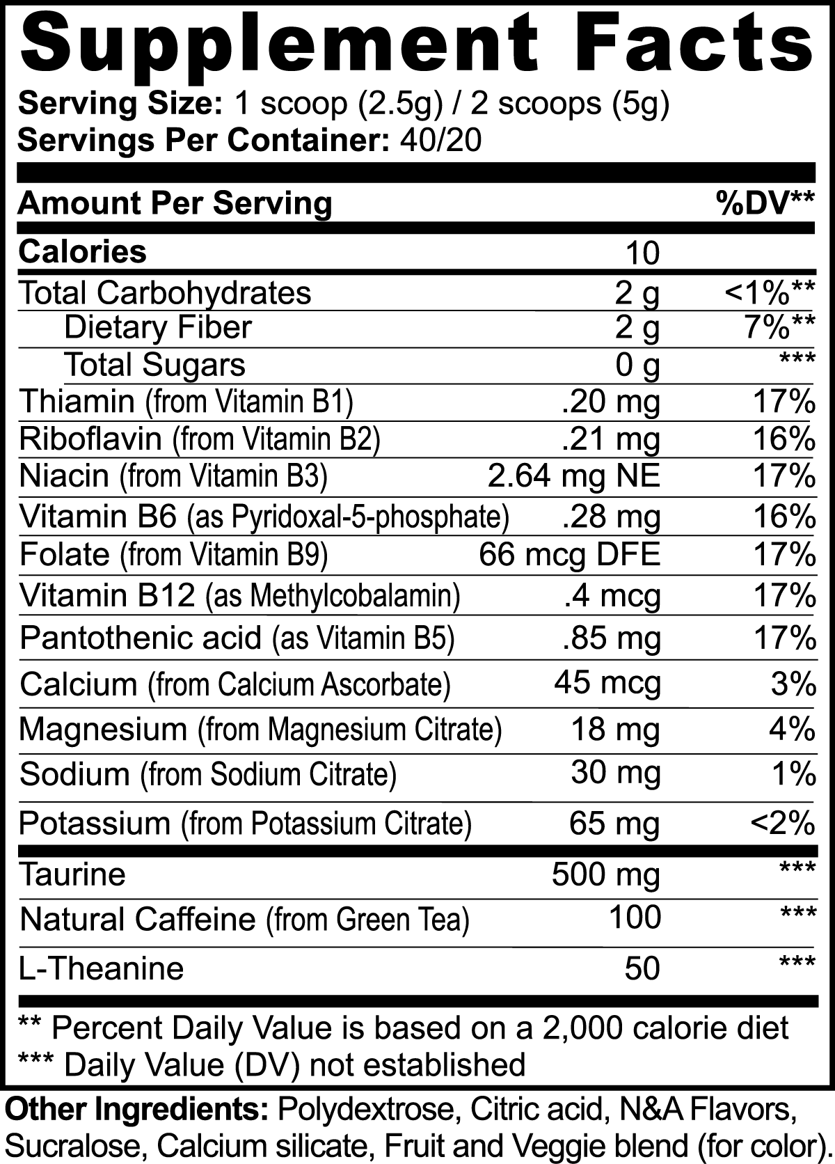 ENERGY FORMULA (YUZU FLAVOR)